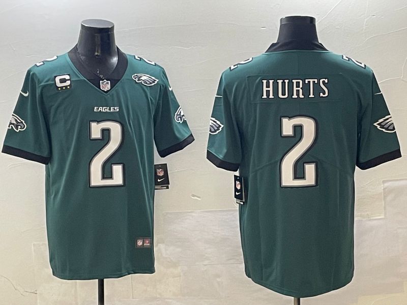 Men Philadelphia Eagles #2 Hurts Green Second generation 2025 Nike Limited NFL Jersey style 3->philadelphia eagles->NFL Jersey